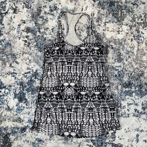 Black and White Lululemon 'Cool Racerback' Tank